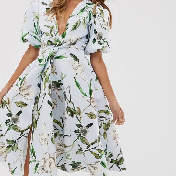 asos bubble sleeve dress